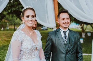 Casamento da secretária Mariani e do advogado Eder Gusmão.