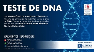 Medicina Diagnóstica do Hospital de Clinicas de Itajubá - TESTE DE DNA