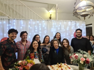 Sra. Cacilda Tibúrzio Megale comemorou 98 anos de vida