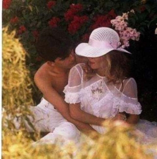 Ensaio fotográfico para o Dia dos Namorados em 1985.
